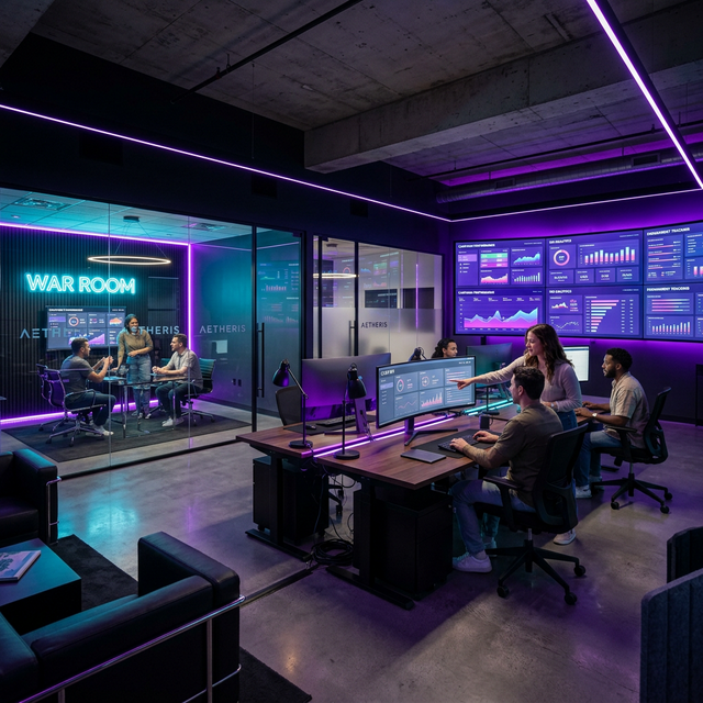 Equipo de Hekli trabajando en estrategias digitales